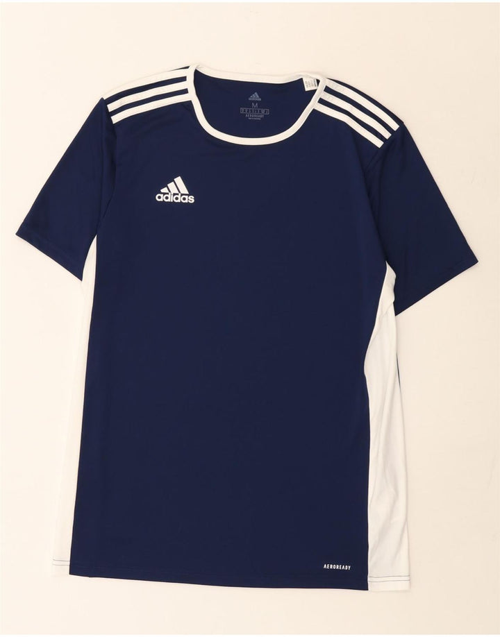 Męska koszulka Adidas Aeroready Top Medium Granatowy Poliester z blokami kolorów
