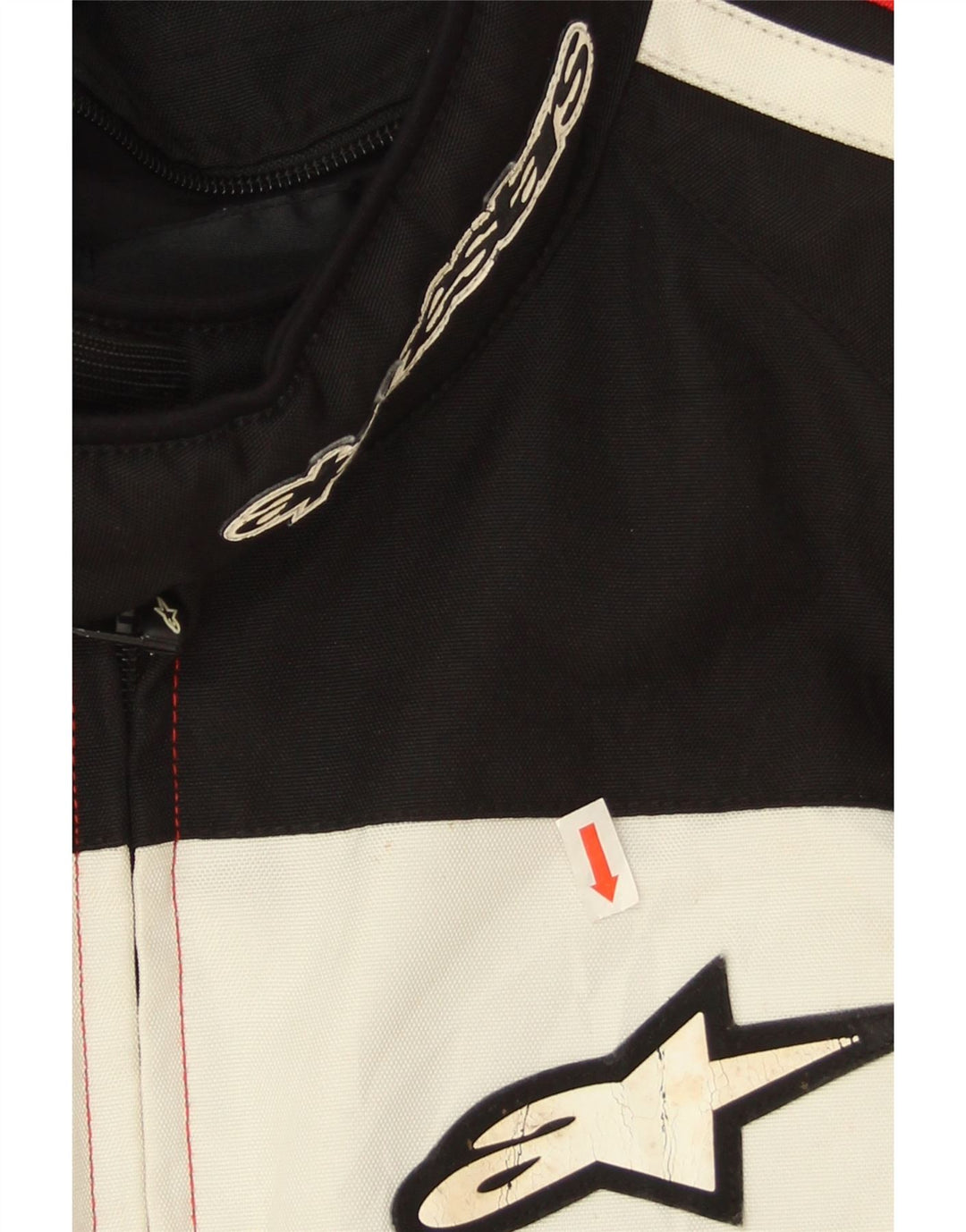 Męska kurtka wyścigowa Alpinestars Graphic Racer UK 42 XL, czerwony poliester z blokami kolorów