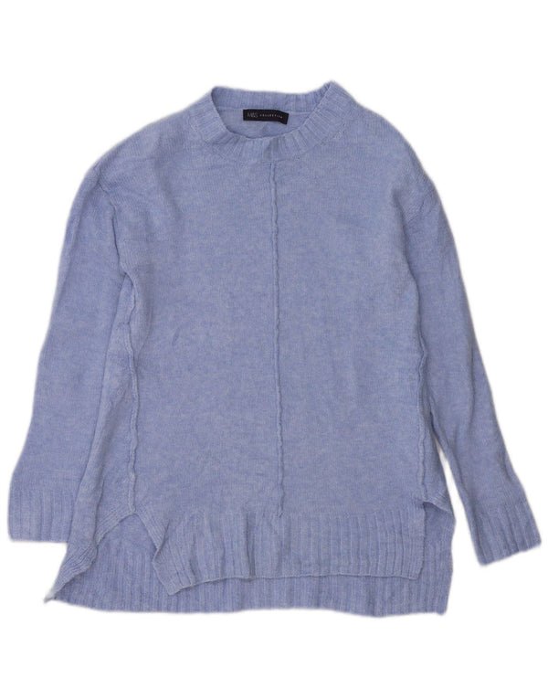 Marks & Spencer Damski sweter z wycięciem pod szyją, UK 10, mały, niebieski