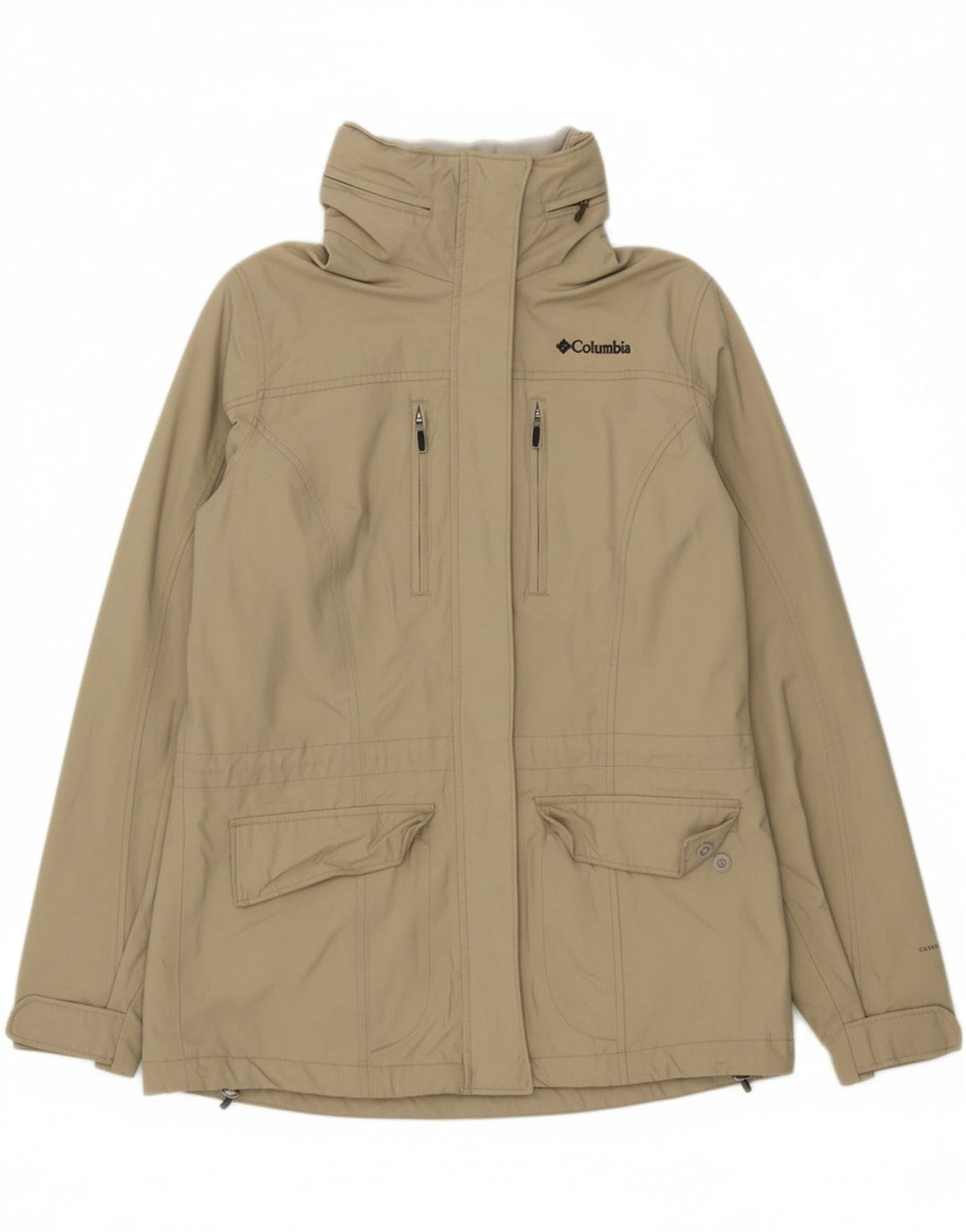 COLUMBIA Womens Oversized Utility Jacket UK 10 Small Green Nylon
