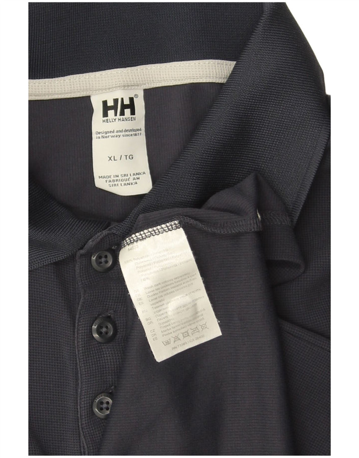 Męska koszulka polo HELLY HANSEN XL granatowa, poliamidowa