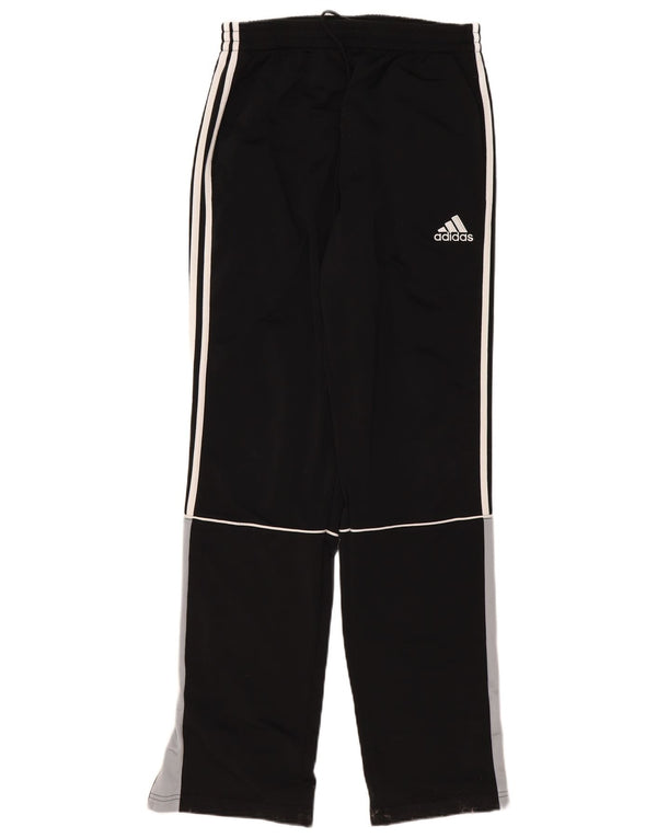 Męskie spodnie dresowe Adidas UK 40/42 Średni czarny poliester z blokami kolorów