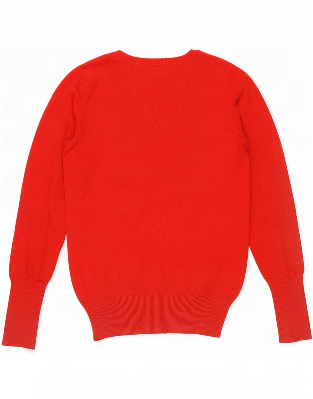 Sweter damski Zara z dekoltem w kształcie litery V, UK 12, średni czerwony