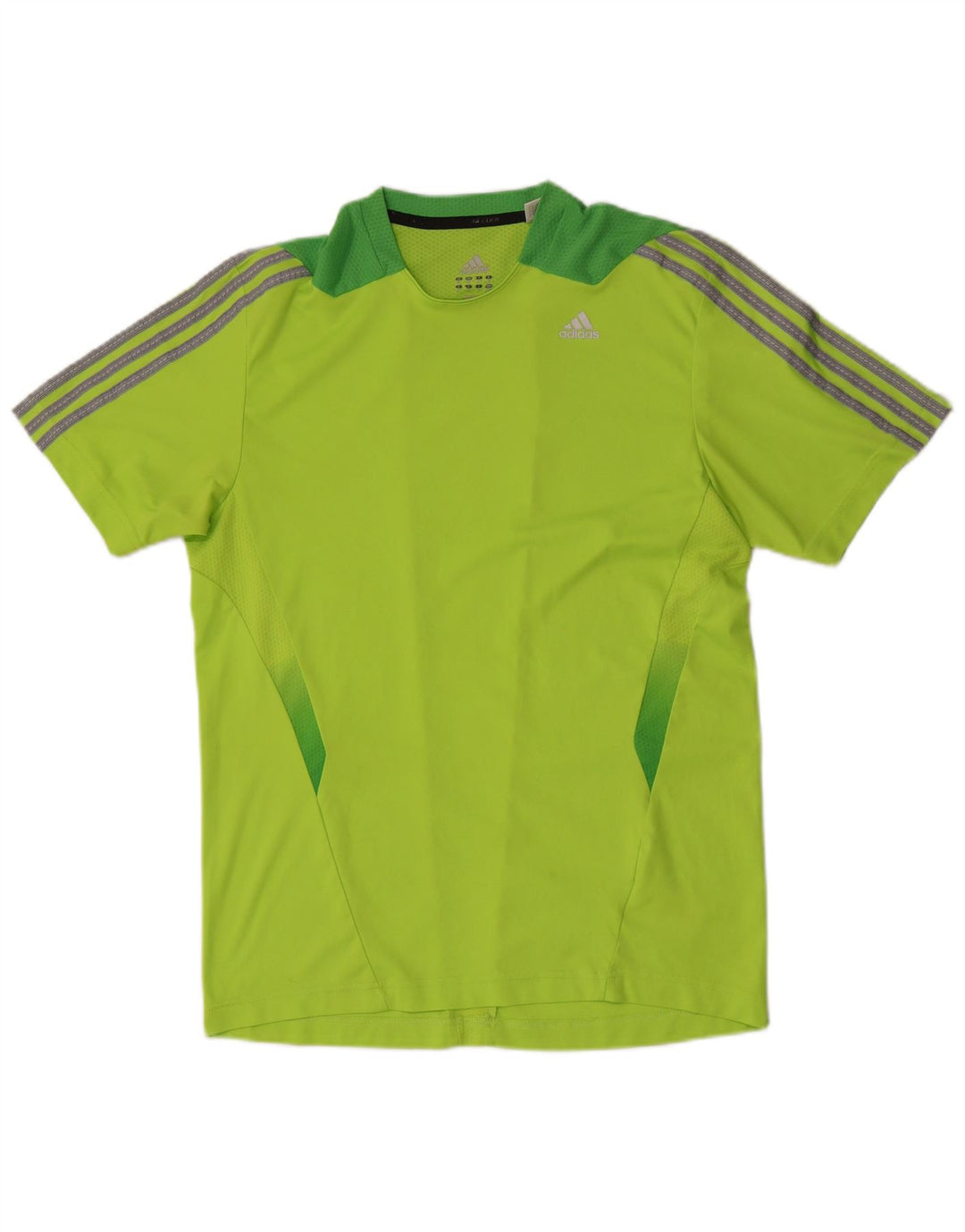 Adidas Męska koszulka Climacool Top z poliestru w kolorze średnio zielonym