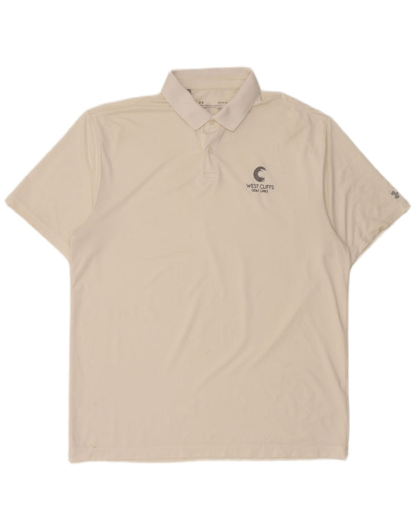 Męska koszulka polo Under Armour Heat Gear, duża, biała