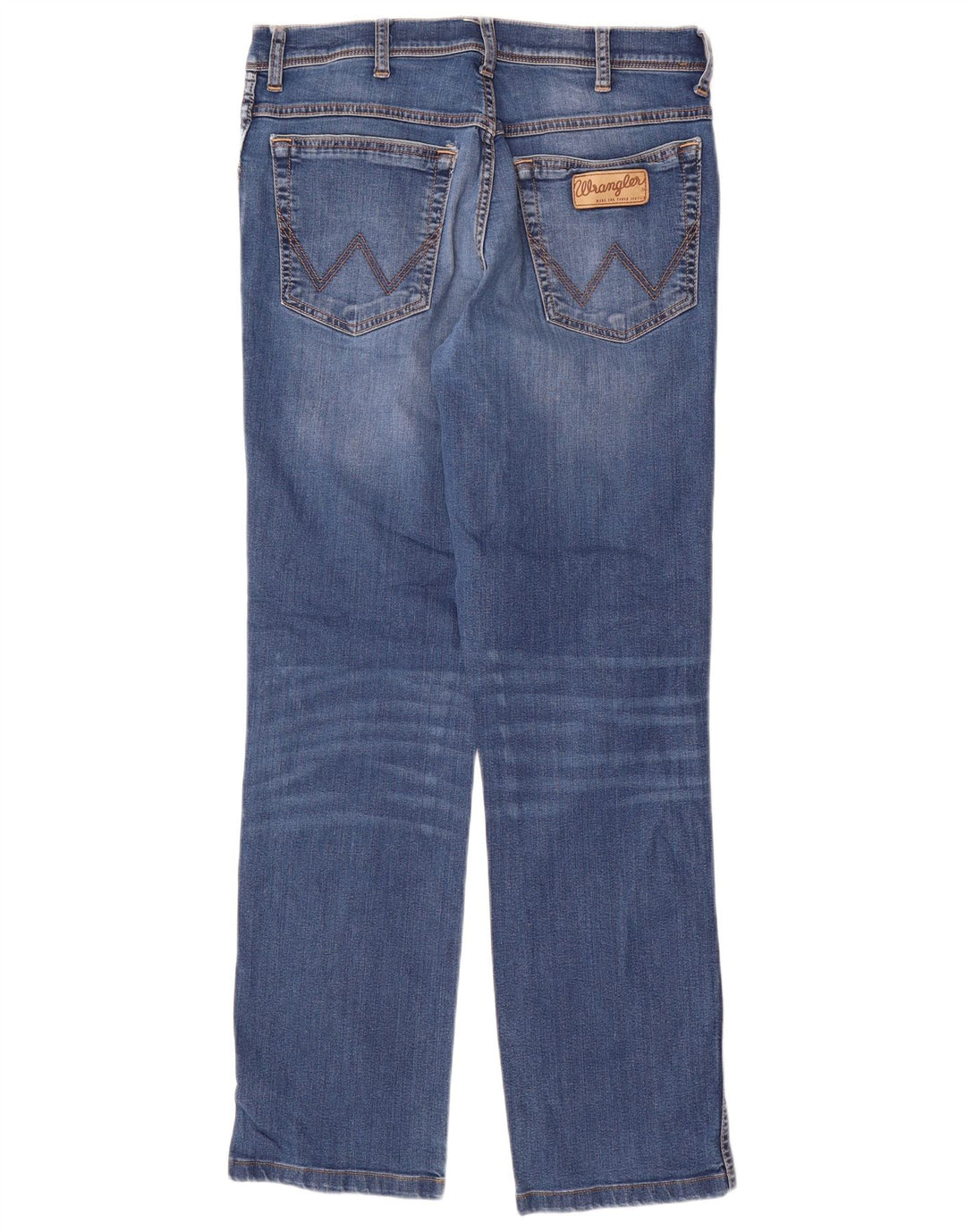 Damskie jeansy WRANGLER Texas Stretch Straight W33 L31 Niebieskie, bawełniane