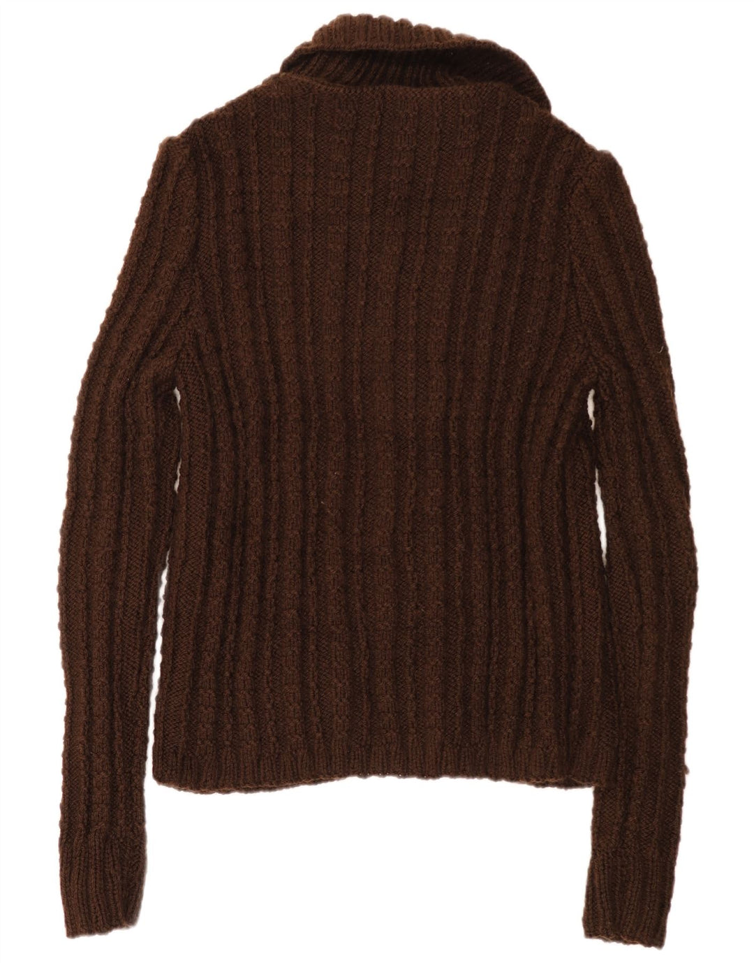 Sweter damski w stylu vintage, brytyjski 18 XL, brązowy