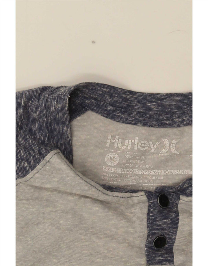 T-shirt męski Hurley Premium Fit Top, poliester w kolorze średnioszarym