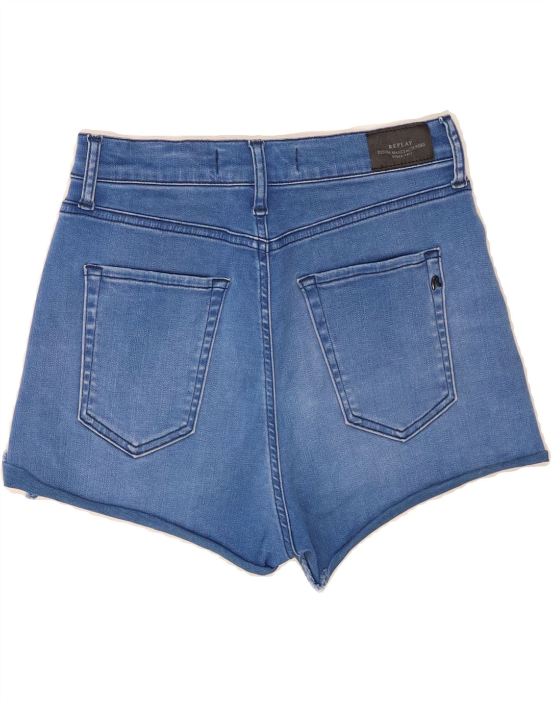 REPLAY Womens Denim Shorts W27 Small Blue Cotton Vintage Replay and Second-Hand Replay from Messina Hembry 