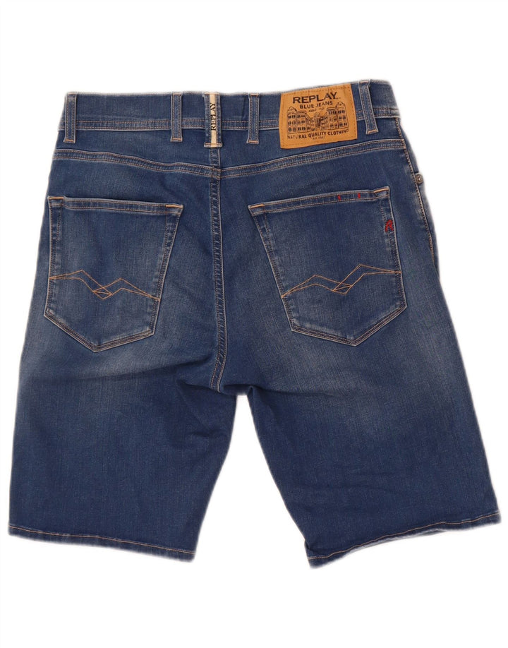 Męskie spodenki jeansowe Replay W28 Small Blue Cotton