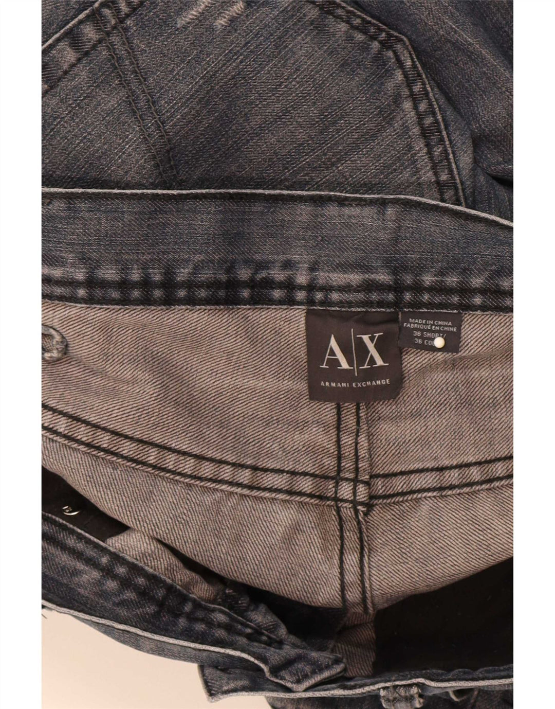Męskie proste dżinsy Armani Exchange W36 L31 niebieskie