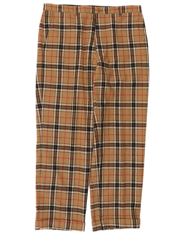 Spodnie Chino męskie Alessandro Gherardeschi IT 50 Large W34 L28 Beżowa kratka