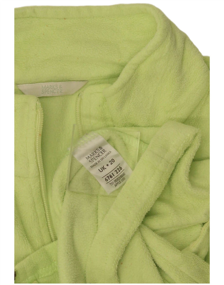 Damska kurtka polarowa Marks & Spencer UK 20 2XL Zielony poliester