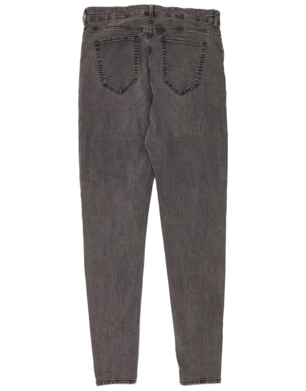 Marks & Spencer Damskie jeansy skinny z wysokim stanem UK 16 Large W32 L30 Szare