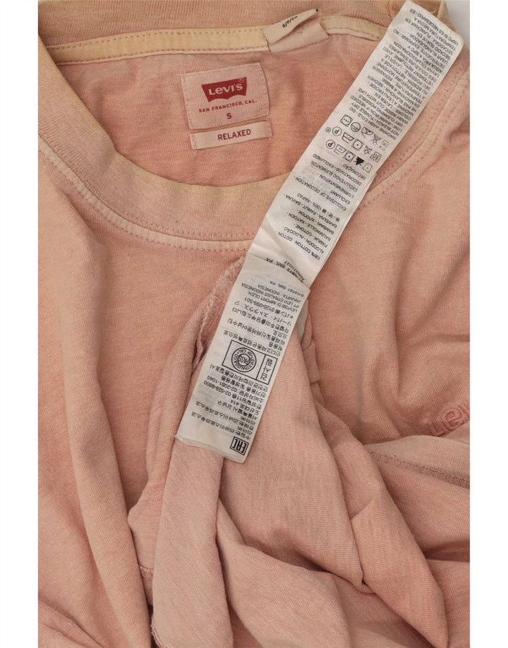 Męski T-shirt Levi's o swobodnym kroju, mały, różowy, bawełniany