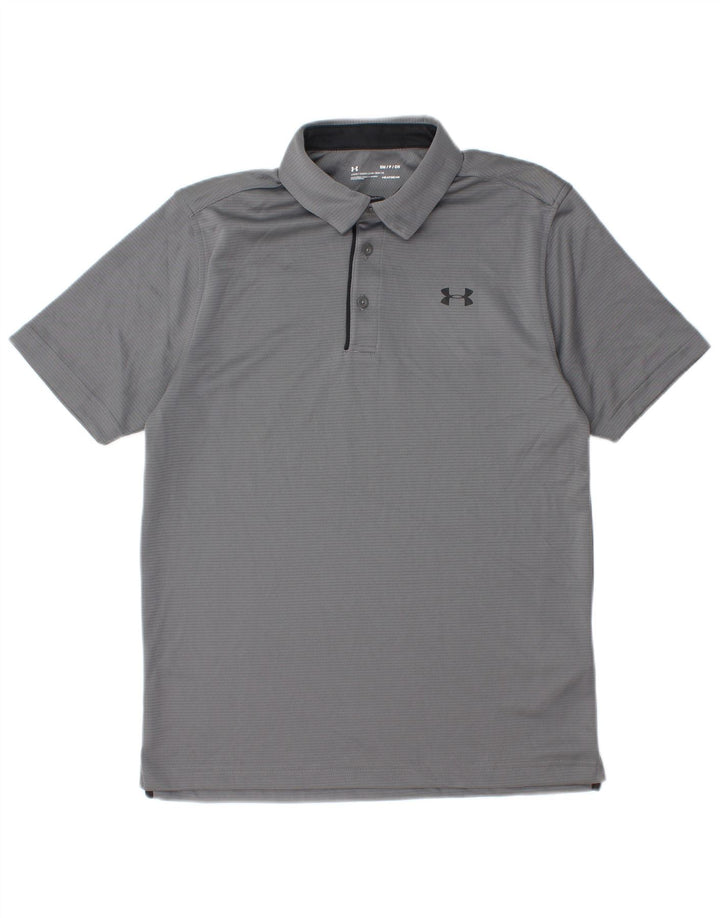 Męska koszulka polo Under Armour Heat Gear, mała, szara, z poliestru