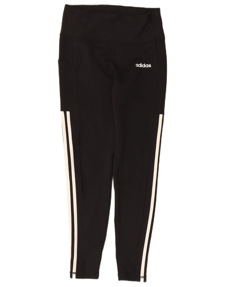 Damskie legginsy Adidas Climalite UK 12/14 Średni czarny poliester