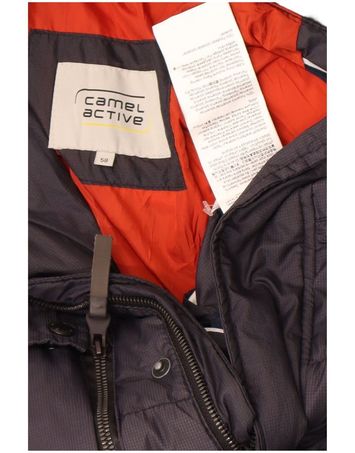 Męska ocieplana kurtka Camel Active IT 58 4XL Szary poliamid