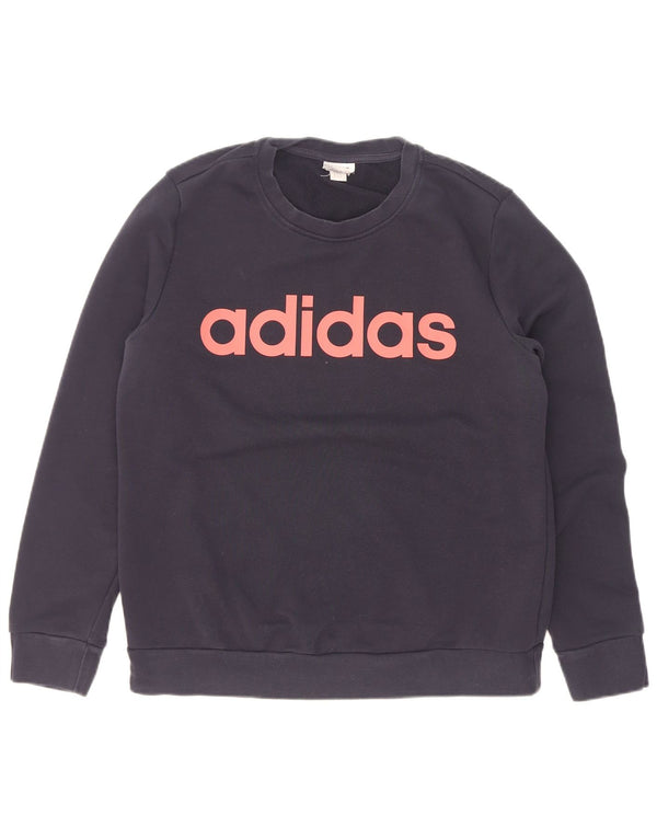 Damska bluza Adidas Graphic Jumper UK 14 Średni granat