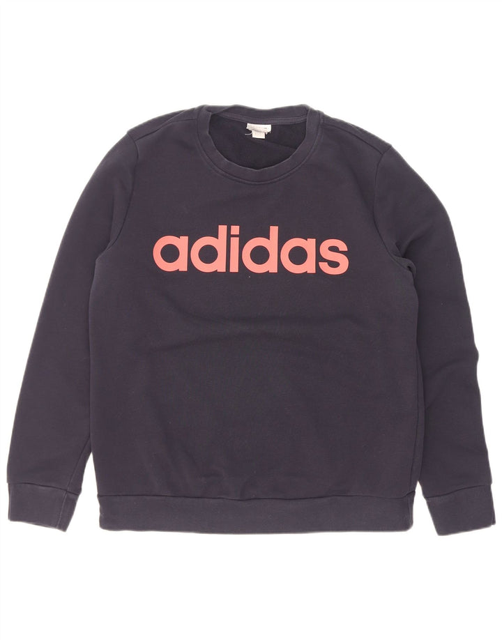 Damska bluza Adidas Graphic Jumper UK 14 Średni granat