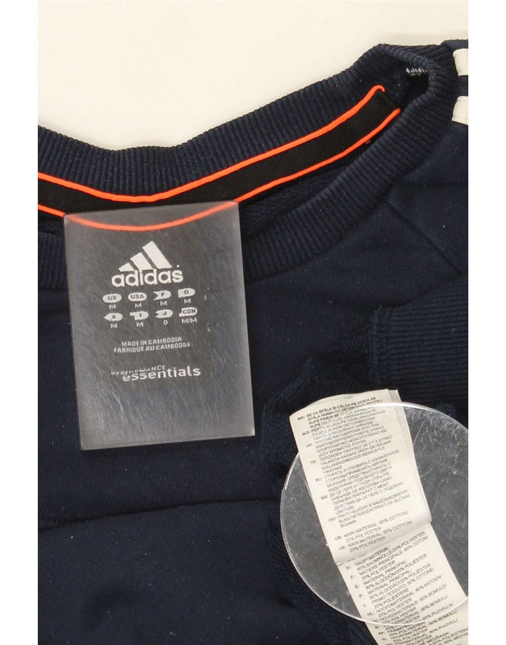 Adidas Męska Bluza Sweter Średni Granatowy Bawełna