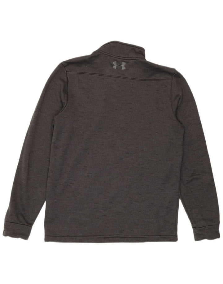 Męski sweter Under Armour Cold Gear z zamkiem błyskawicznym, mały, szary, nakrapiany