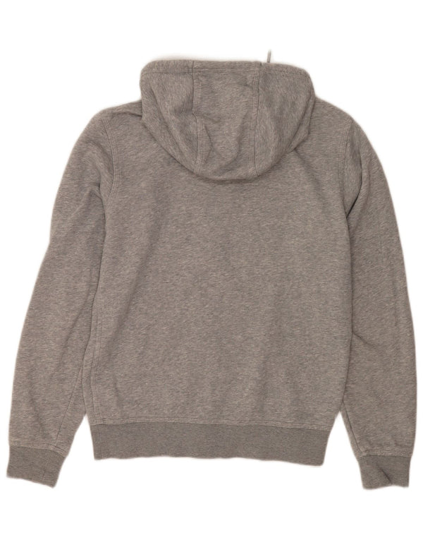 Męski sweter z kapturem i zamkiem błyskawicznym Nike, mały, szary, z bawełny w cętki