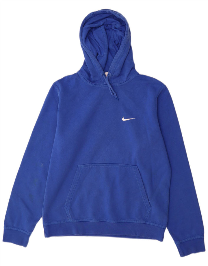 Męska bluza z kapturem Nike, średnia niebieska, bawełniana