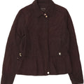MASSIMO DUTTI Womens Quilted Jacket UK 14 Medium Brown