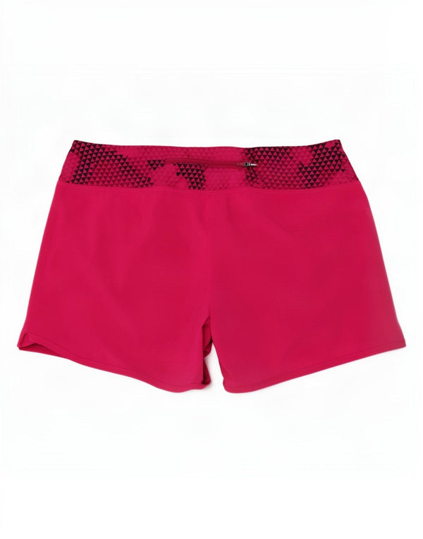 Damskie spodenki sportowe Nike Dri Fit UK 10, mały, różowy, geometryczny poliester