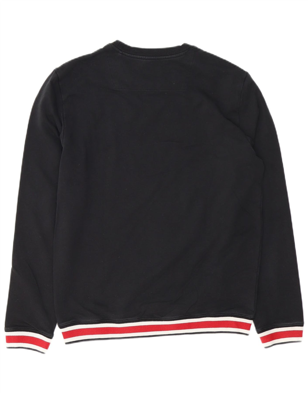 Męski sweter slim fit GUESS UK 40, średni czarny, blok kolorów