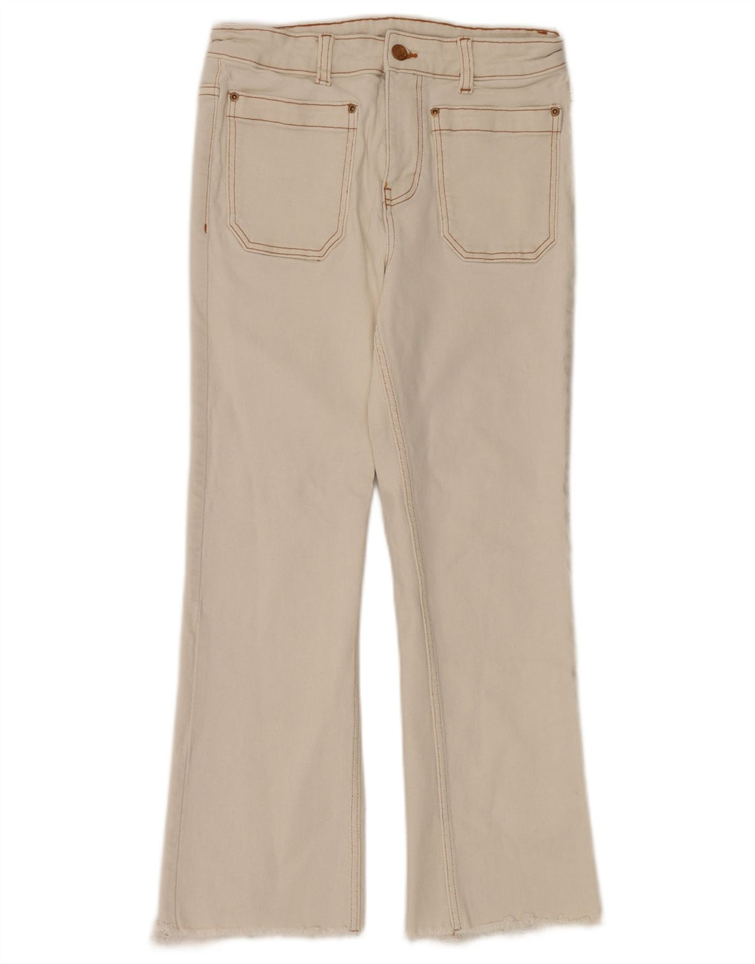 Damskie jeansy Bootcut Zara W28 L26 Biała bawełna