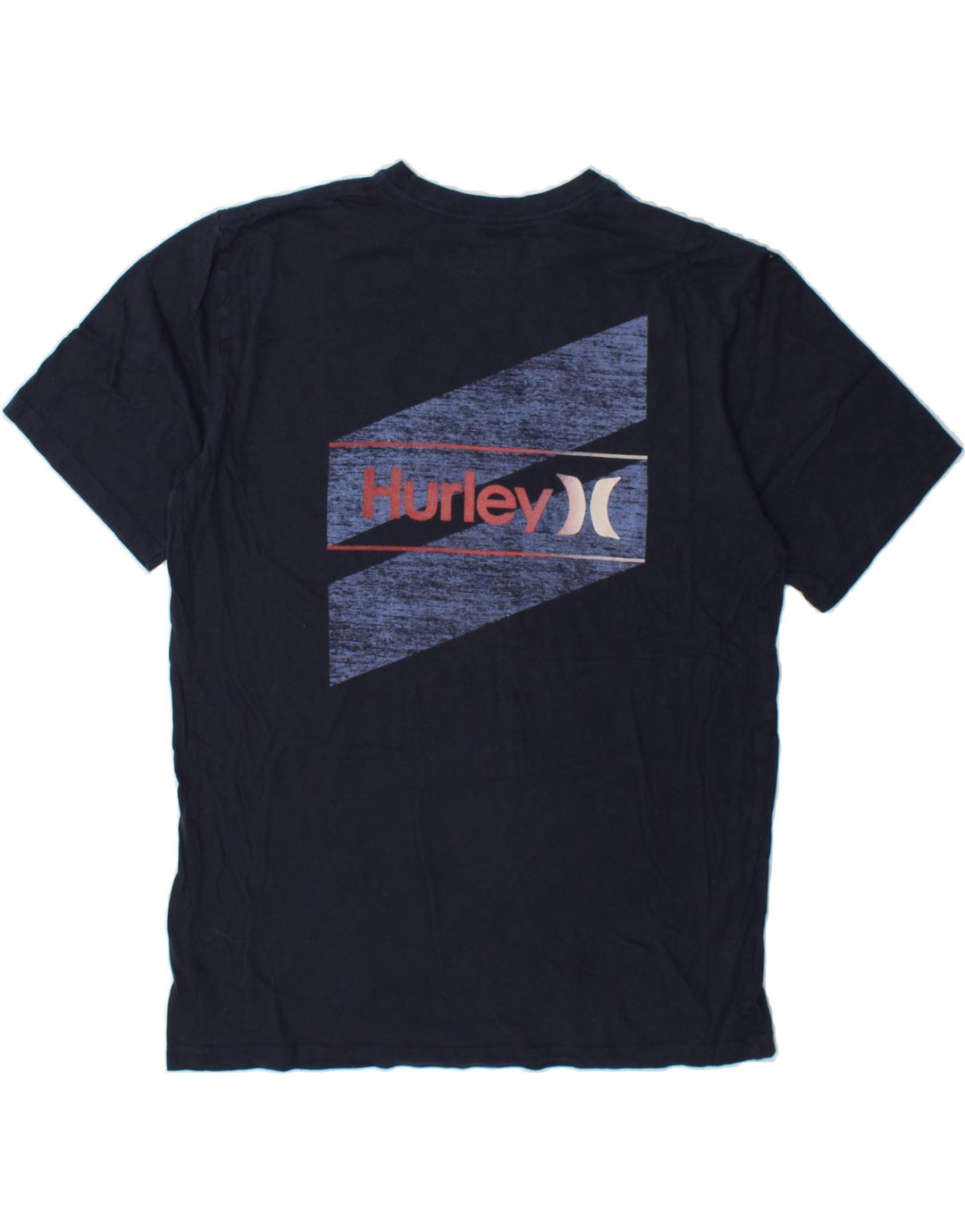 HURLEY Mens Graphic T-Shirt Top Medium Navy Blue Vintage Hurley and Second-Hand Hurley from Messina Hembry 