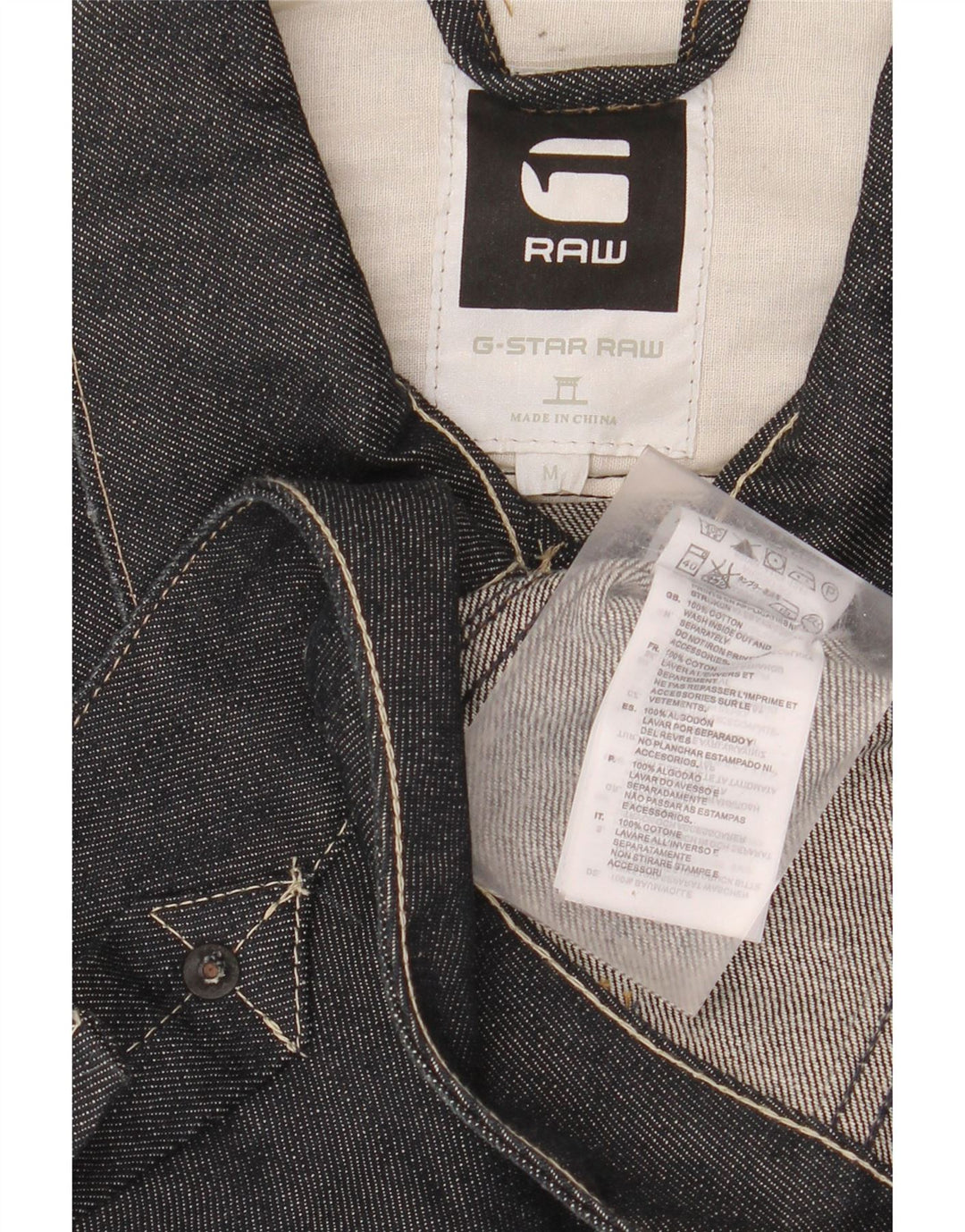 Damska kurtka dżinsowa G-STAR UK 14, średnia, granatowa, bawełniana