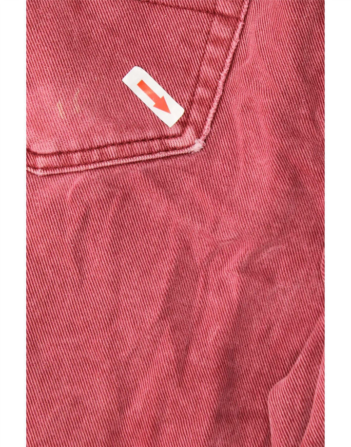Damskie proste dżinsy Trussardi W34 L30 Burgundowe