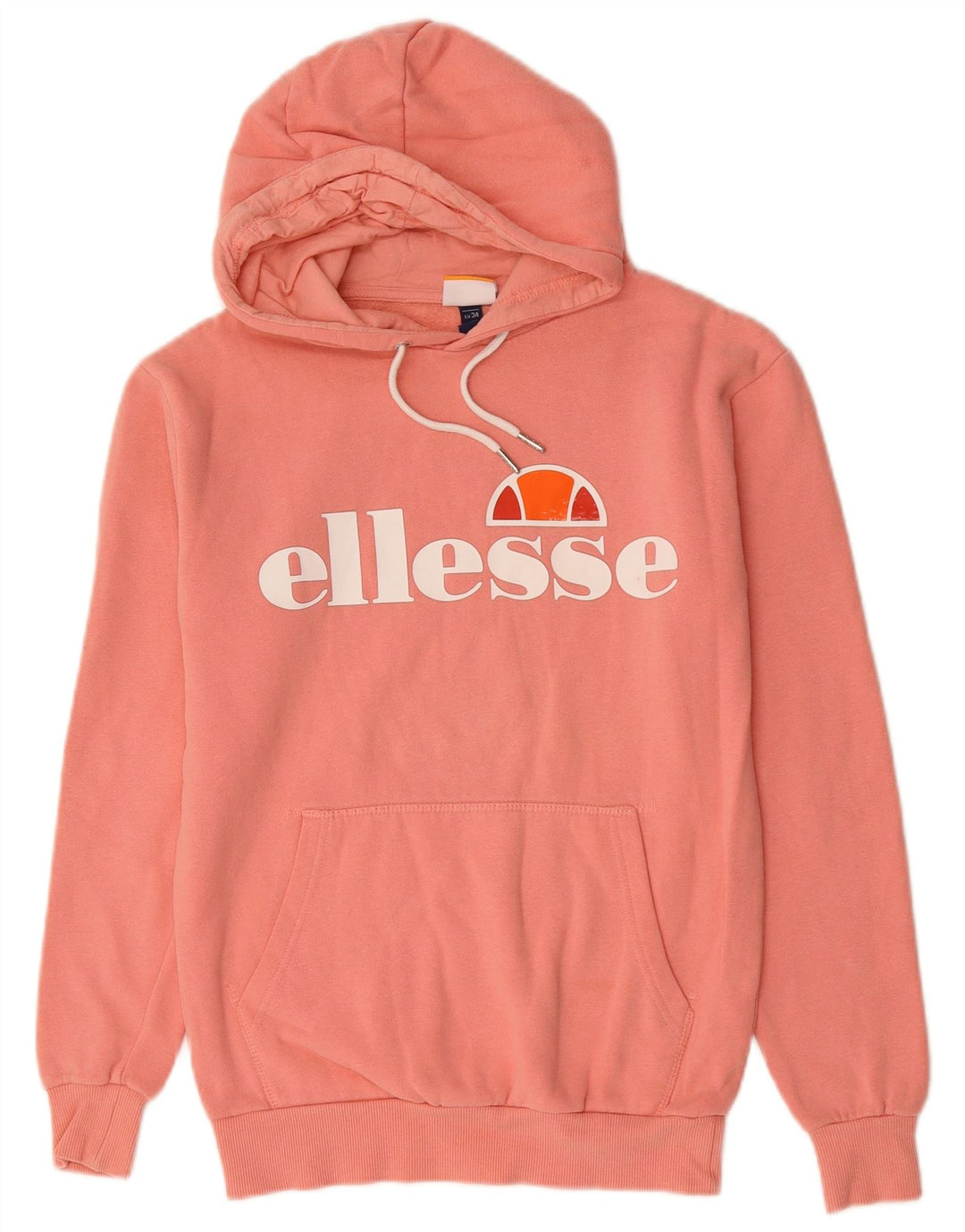 Damski sweter z kapturem ELLESSE UK 6 XS, różowy, bawełniany