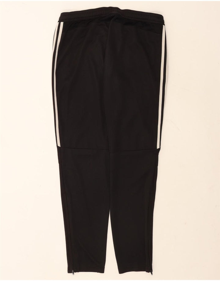 Damskie spodnie dresowe Adidas UK 16/18, duże, czarne, poliestrowe