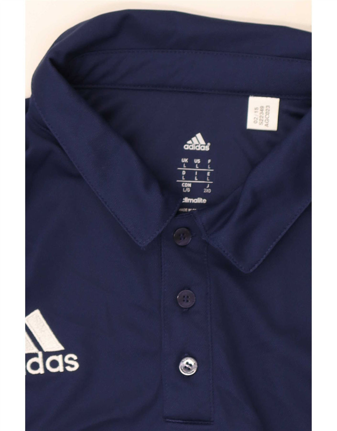 Męska koszulka polo Adidas Climalite, duża, granatowa, z poliestru