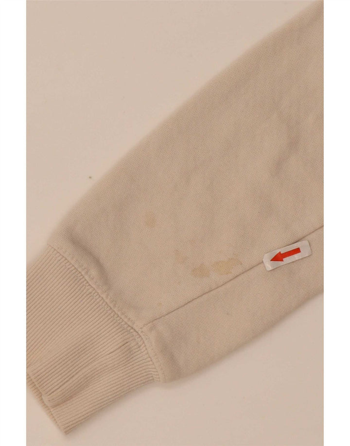Damski sweter oversize Zara UK 10 Small, beżowy, bawełniany