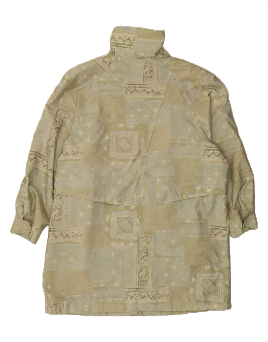 VINTAGE Womens Windbreaker Coat IT 50 XL Beige Patchwork Vintage Vintage and Second-Hand Vintage from Messina Hembry 