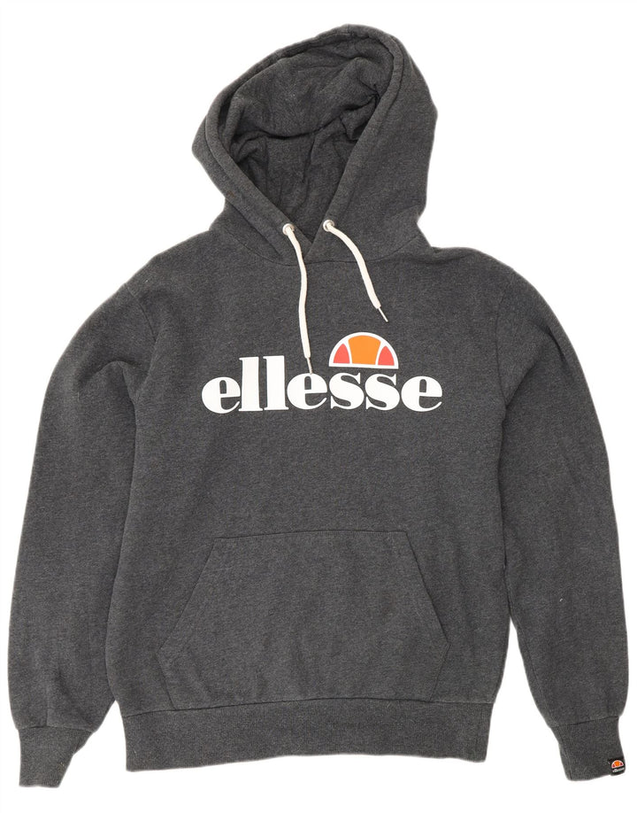Męski sweter z kapturem Ellesse, średnioszary, bawełniany