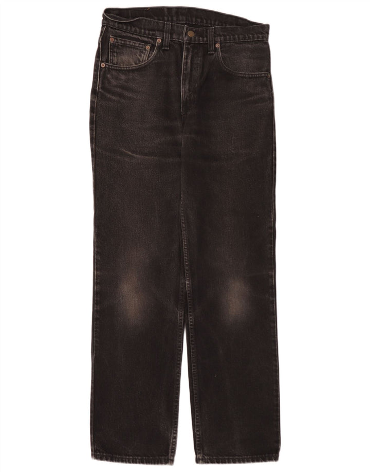Męskie dżinsy Levi's 516 Straight W32 L30 Czarna bawełna