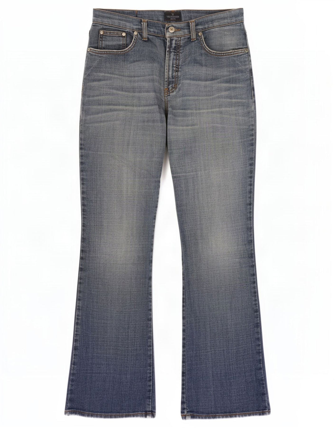 Damskie jeansy Bootcut Trussardi W30 L33 Niebieskie bawełniane