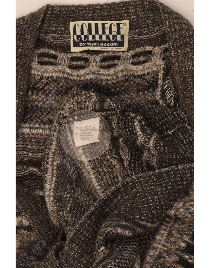 Męski sweter rozpinany Marcazzani IT 50 Medium Grey Retro