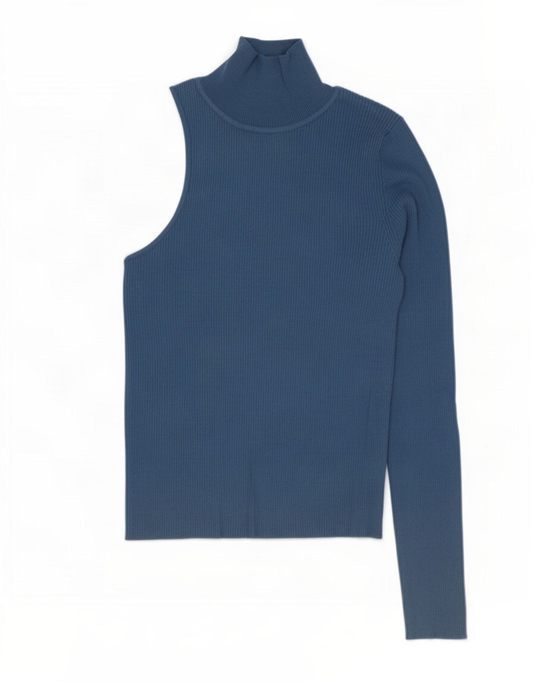 Damski top na jedno ramię Zara UK 12 Średni niebieski wiskoza