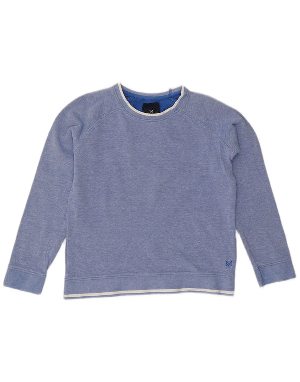Crew Clothing Sweter chłopięcy z kołnierzykiem 9-10 lat, bawełniany w niebieskie plamki