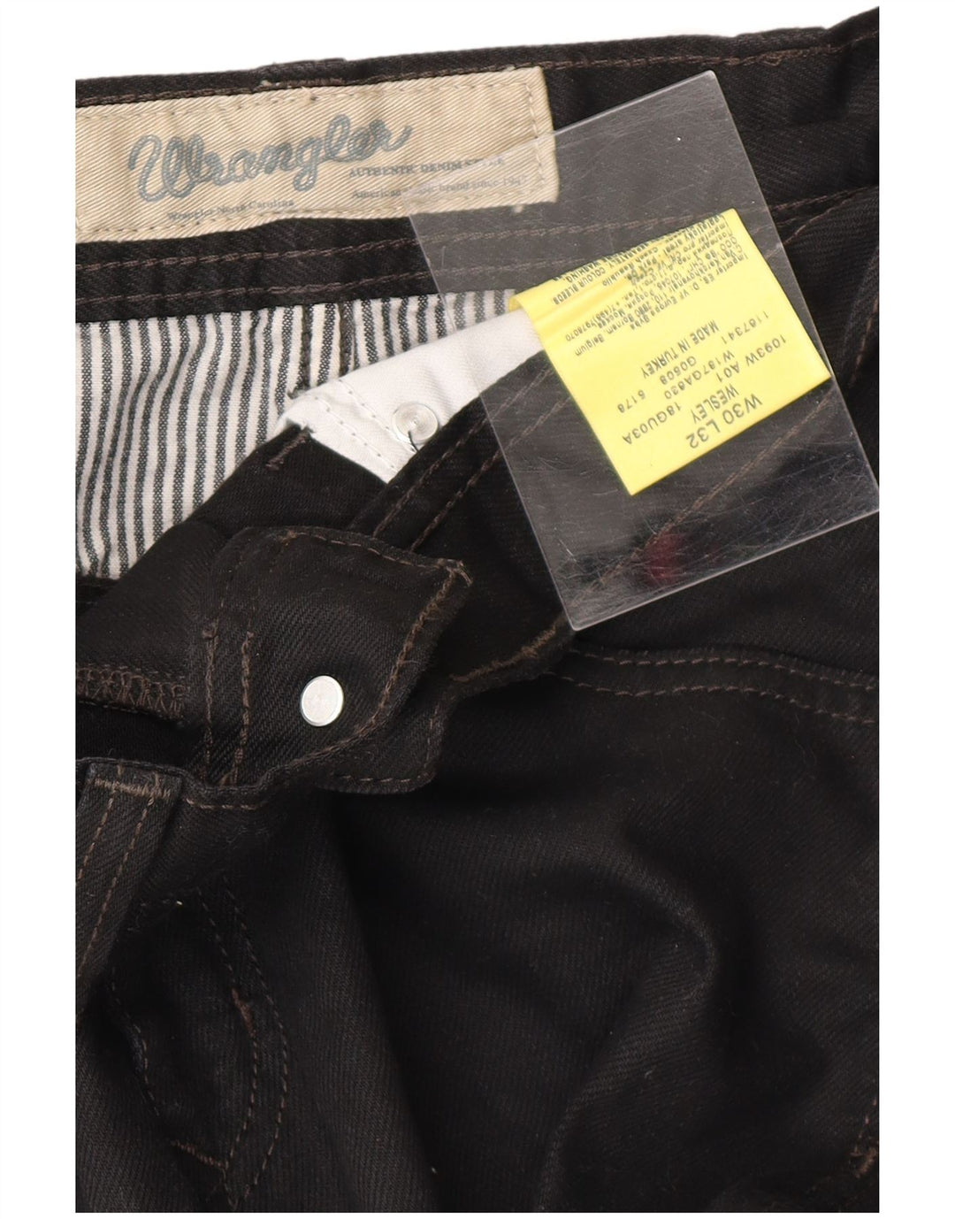 Męskie jeansy WRANGLER Wesley Straight W30 L32, czarne, bawełniane