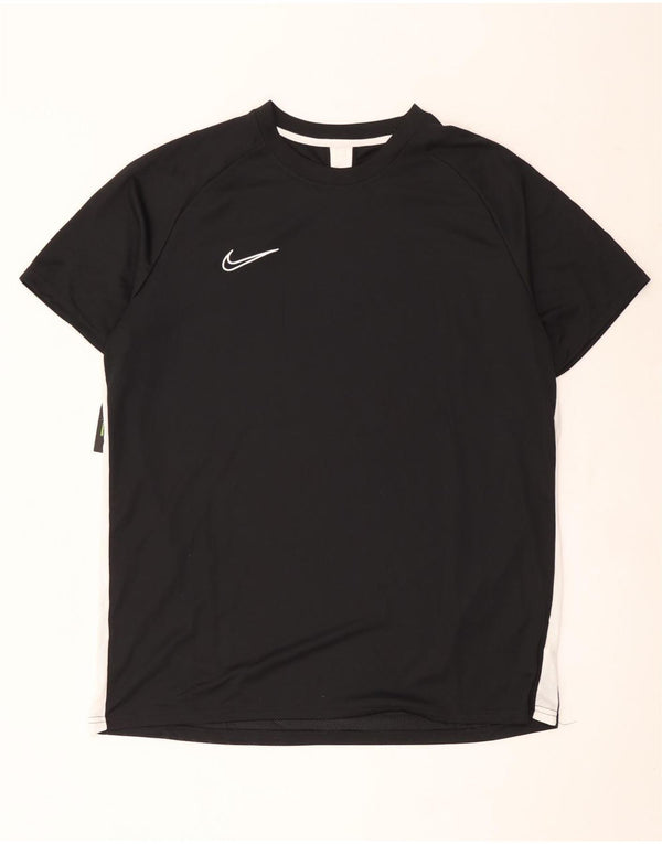 Męski T-shirt Nike Dri Fit Top 2XL Czarny poliester z blokami kolorów