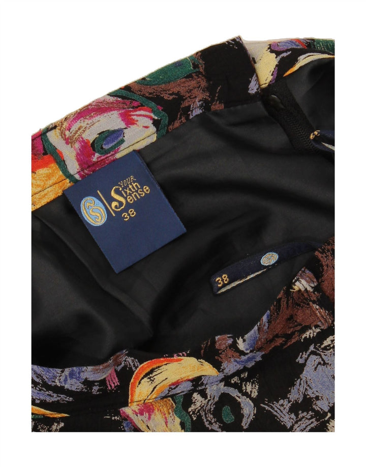YOUR SIXTH SENSE Womens A-Line Skirt EU 38 Medium W28 Multicoloured Floral Vintage Your Sixth Sense and Second-Hand Your Sixth Sense from Messina Hembry 
