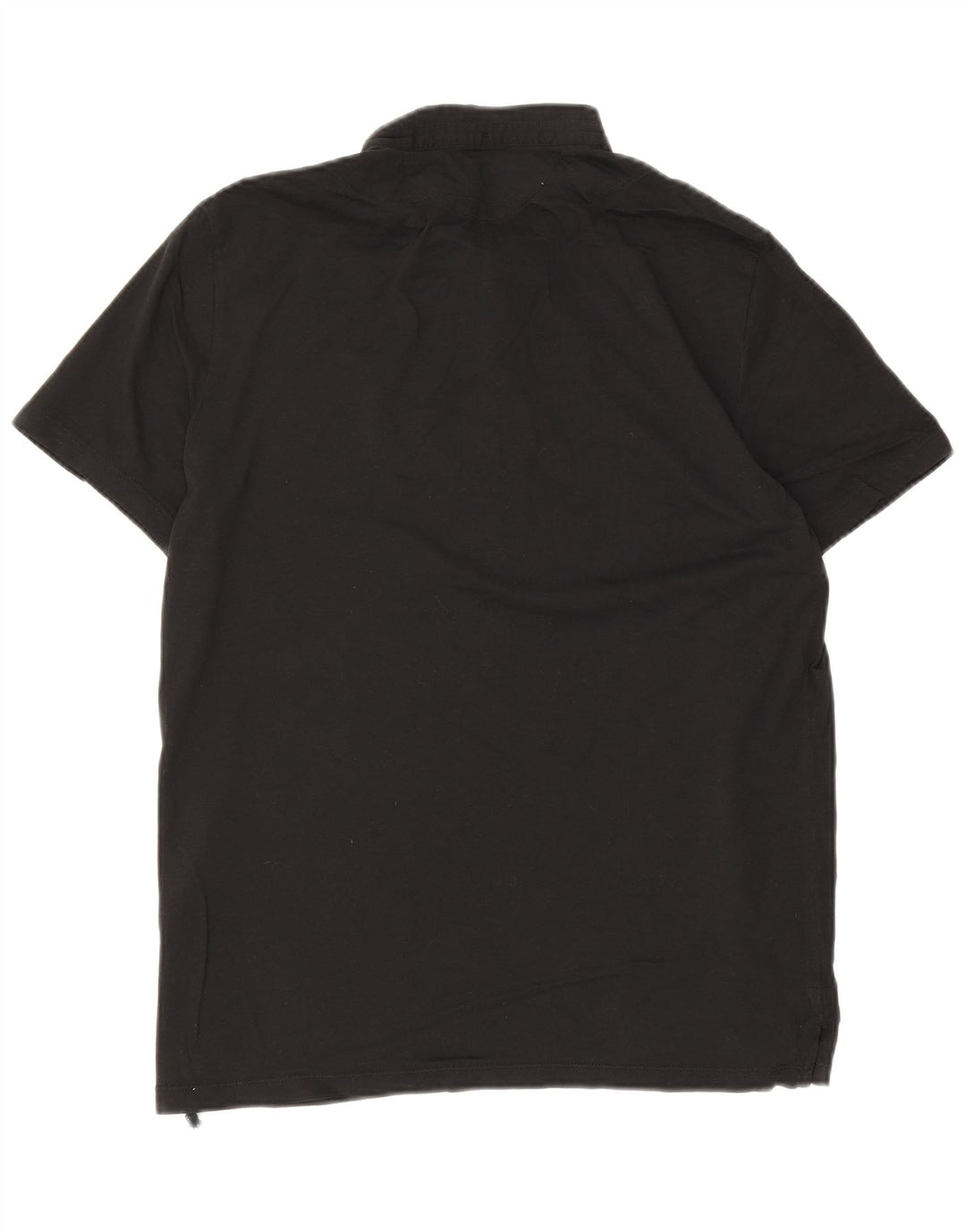 Męska koszulka polo All Saints, średnia czarna, bawełniana